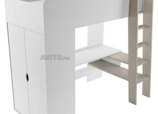 2 lit avec Bureau et Armoires en Trés bon état 