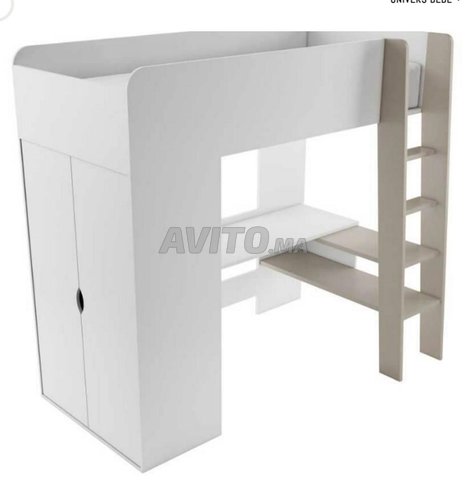 2 lit avec Bureau et Armoires en Trés bon état 