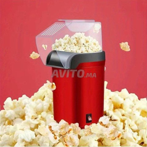 Machine à pop-corn hot air, sans huile, 1200 W