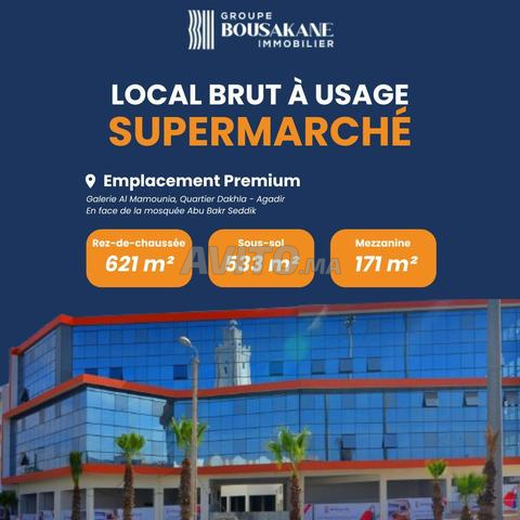 Local brut 1325 m² – Idéal supermarché Agadir
