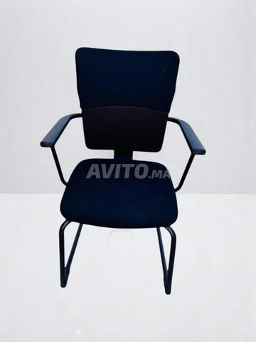 Lot 2 chaises steelcase lets'b tissu noir promo - 2
