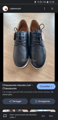 Chaussure derby cuir