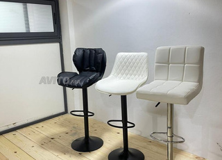 tabourets en simili cuir et pvc 