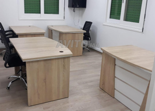 Bureau complet avec retour et caisson