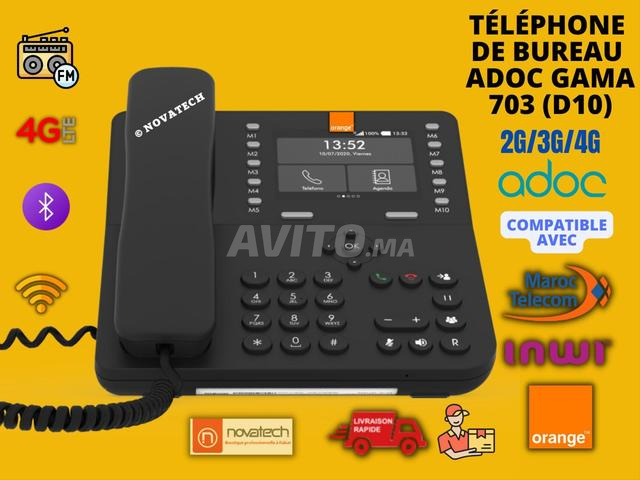 Téléphone de bureau Adoc Orange Gama 703 2G/3G/4G