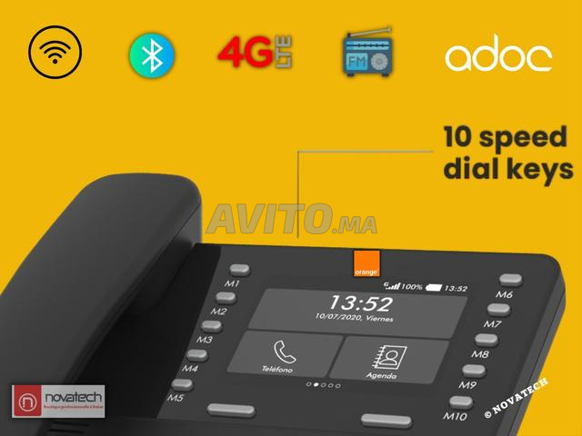 Téléphone de bureau Adoc Orange Gama 703 2G/3G/4G - 2