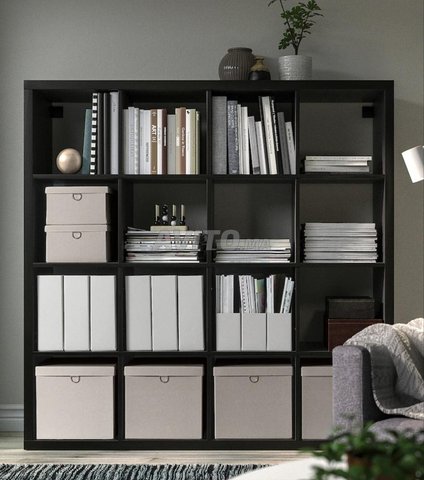 étagère noire Ikea KALLAX 16 niches 
