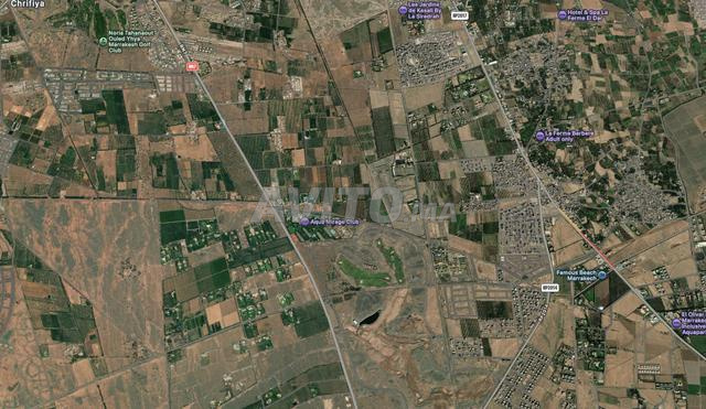 Terrain  à vendre route de tahnaout