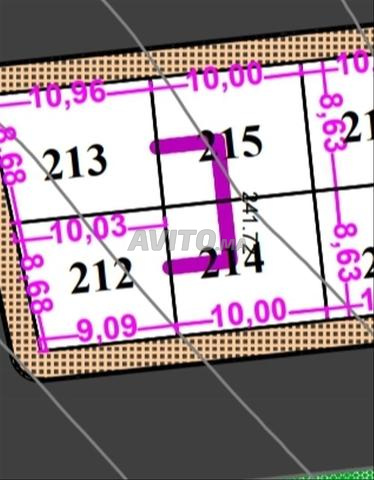 Terrain de 86 m lotissement AL wahda