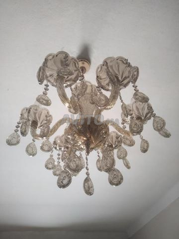 Lustre ( ثريا ) en verre avec des pampilles - 2