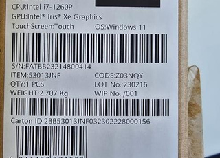 PC neuf Huawei Matebook X Pro 2022 i7 12th 16 1To