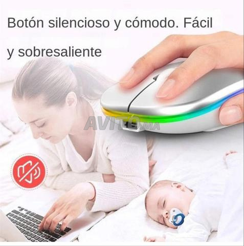 Souris sans fil Bluetooth 2.4G USB lumineuse  - 2