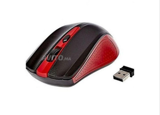 Souris Enet G-211 Sans Fil 2.4GHz 1600DPI Rouge