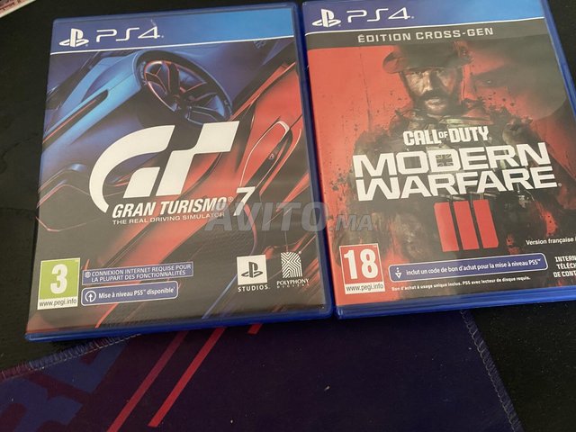 gran turismo 7 et call of duty mw3 cds ps4 et ps5