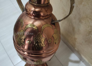 vase en cuivre presque 4 kg a rabat cuivre rouge