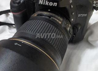 camera Nikon7200 avec objectif 24mm