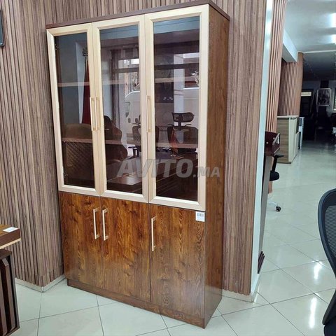 Vitrine de bureau haut de gamme Bois verre trempé