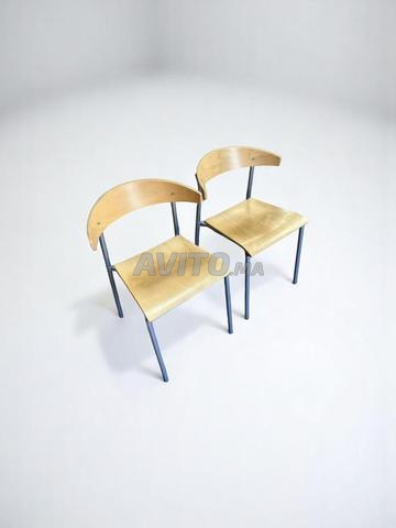 Lot chaise visiteur kinnarps en bois