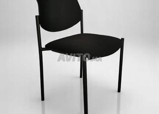 مجموعة كراسي زوار قماش أسود عرض ترويجي