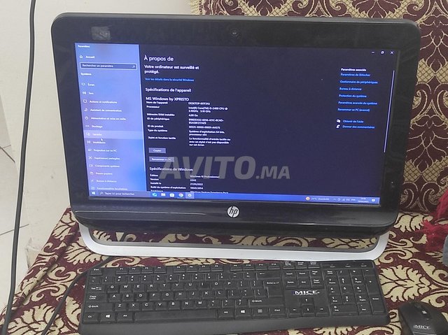 All in one pc HP Intel(R) core i5 Ram 4go d