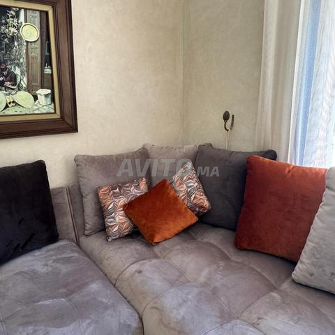 Salon Européen en L 8 coussins - 2