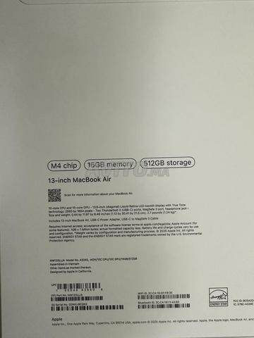 Macbook air M4 16/512g 13 inch - 2