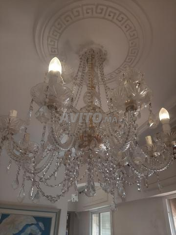 3 lustres en verre/crystal modernes lumières