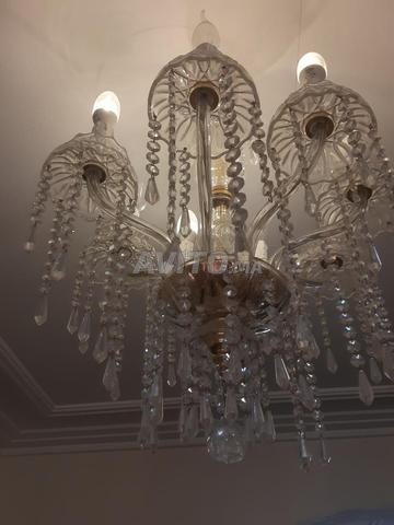 3 lustres en verre/crystal modernes lumières - 2
