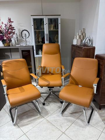 🔹 Pack de chaises de direction en simili cuir