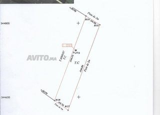 Terrain sur la N.13 (Double voies) de EL HAJEB