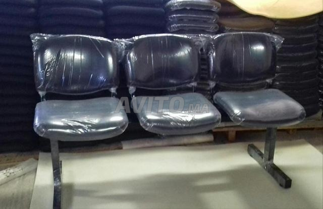 Banquette d'accueil en cuir dispo en stock  - 2