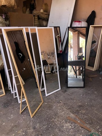 miroir mural ou sur pied en bois 