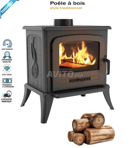 Poêle À Bois Style Traditionnel 5 KW