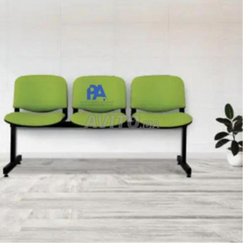 🔹 Banquette de réception & chaise d’attente