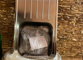 Évier intégré, 1 bac ½ av égouttoir