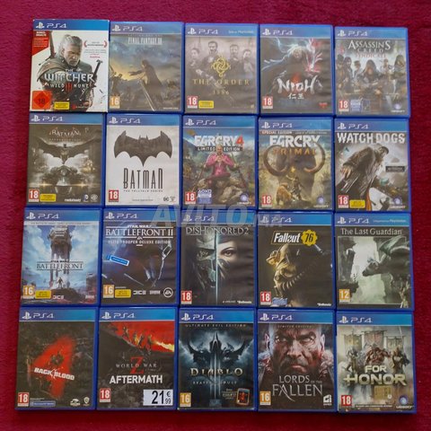 jeux CD PS4 