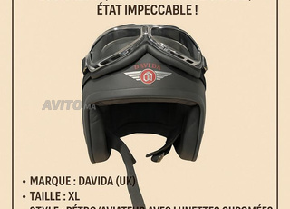 Casque moto vintage Davida XL