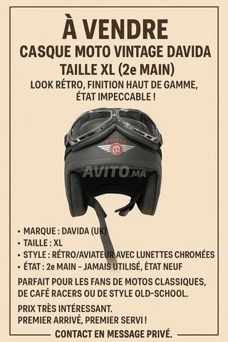 Casque moto vintage Davida XL