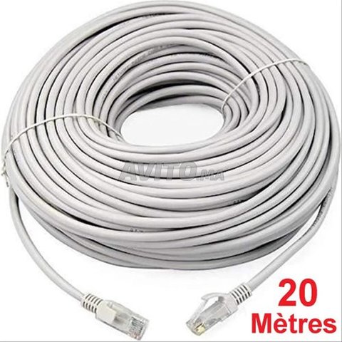 Cable ethernet RJ45 20 mètre CAT6