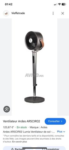 Ventilateur puissant Lumia ardes