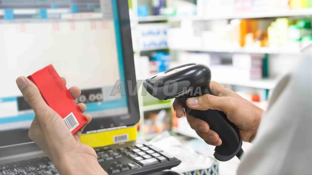 LECTEUR CODE BARRE SANS FIL POUR PARA ET PHARMACIE
