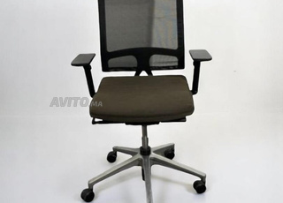 Chaise à roulette sedus open up marron