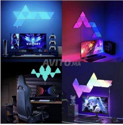 Smart Triangle Wall Lights – 6 pièces modulables