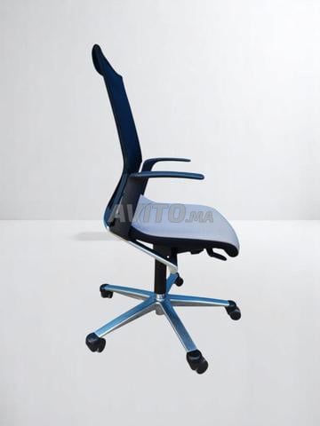 Chaise roulette Wilkhahn Modus tissu dossier mesh