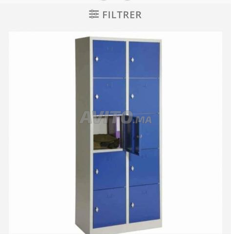 Armoire casier vestiaire métallique pour salle  - 2