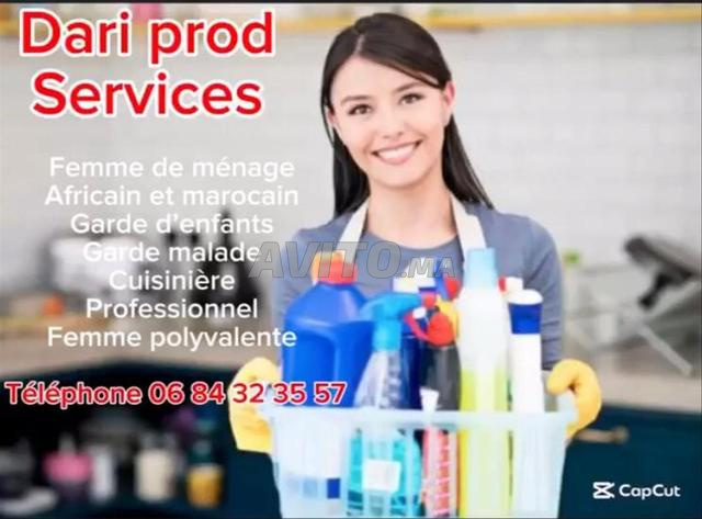 F MÉNAGE nounou ou cuisinière Cuisine, nettoyage, soins aux personnes âgées