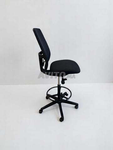 Chaise haute comptoir Haworth Lively tissu noir
