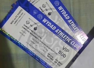 Ticket VIP match WYDAD VS PORTO 