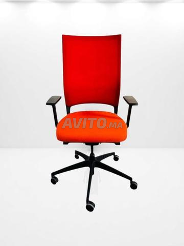 Sedus quarterback chaise à roulettes couleur rouge - 2