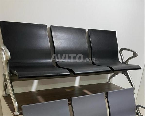 Banquette d'accueil 3 places en polypropylène